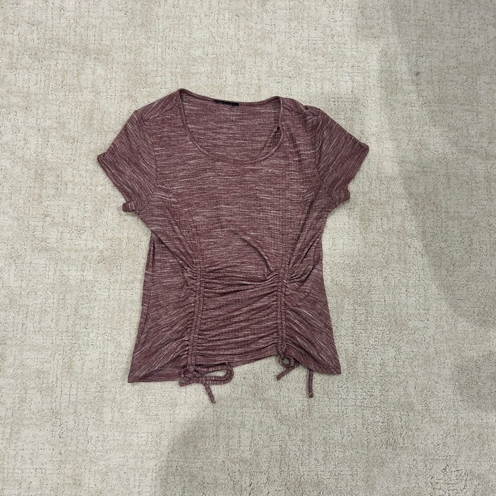 Women's Ruched Brown Top